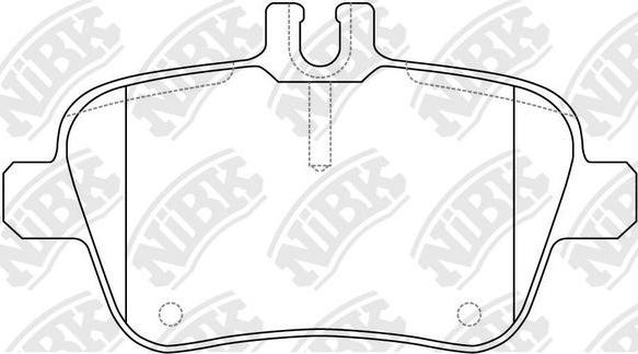 NiBK PN31010W - Тормозные колодки, дисковые, комплект autosila-amz.com