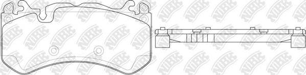 NiBK PN31012 - Тормозные колодки, дисковые, комплект autosila-amz.com