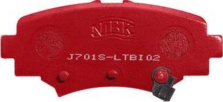 NiBK pn25004s - Комплект высокоэффективных тормозных колодок autosila-amz.com