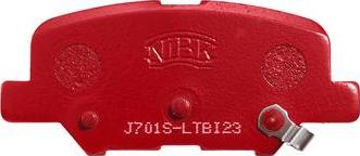 NiBK PN25003S - Комплект высокоэффективных тормозных колодок autosila-amz.com