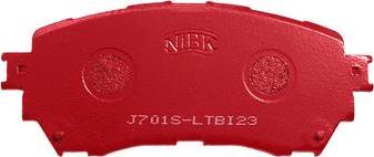 NiBK pn25002s - Комплект высокоэффективных тормозных колодок autosila-amz.com
