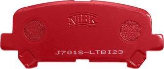 NiBK PN28002S - Комплект высокоэффективных тормозных колодок autosila-amz.com