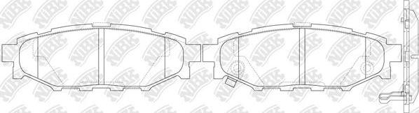 NiBK PN7501S - Комплект высокоэффективных тормозных колодок autosila-amz.com