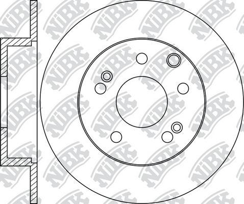 NiBK RN1996 - Диск тормозной HYUNDAI i40 (11-),ix35 (13-) KIA Optima (11-) (R17) передний (1шт.) NIBK autosila-amz.com