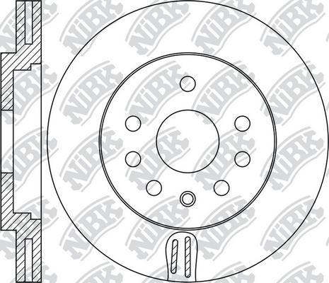 NiBK RN1962 - Тормозной диск autosila-amz.com