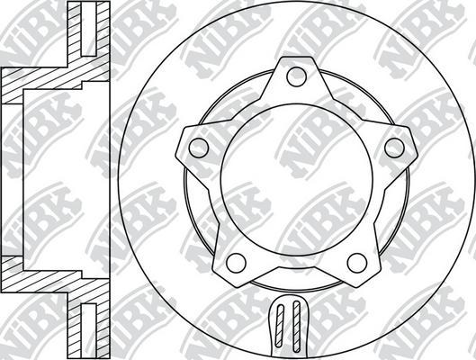 NiBK RN1448 - Тормозной диск autosila-amz.com