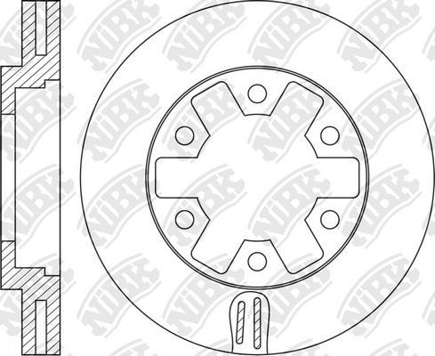 NiBK RN1447 - Диск тормозной NISSAN URVAN 3.0 2000 - 2010 NISSAN URVAN 2.4 2001 - 2012 NISSAN URVAN 3.0 2000 - 2 autosila-amz.com