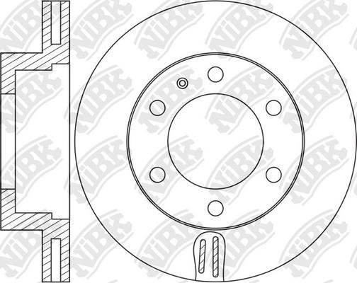 NiBK RN1465 - Тормозной диск autosila-amz.com