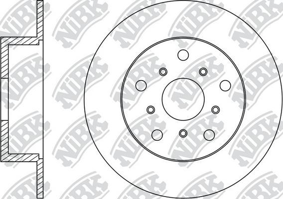NiBK RN1485 - Тормозной диск autosila-amz.com