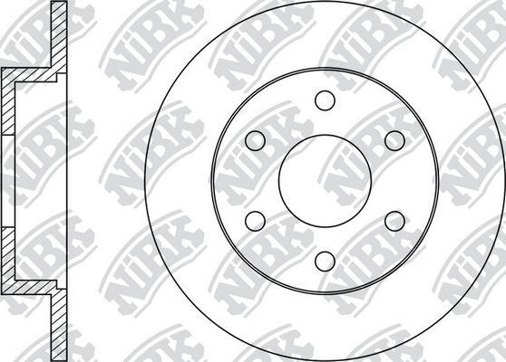 NiBK RN1431 - Тормозной диск autosila-amz.com