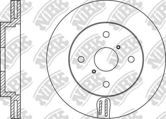 NiBK RN1437 - Тормозной диск autosila-amz.com