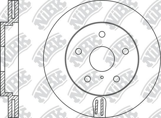 NiBK RN1423 - Тормозной диск autosila-amz.com