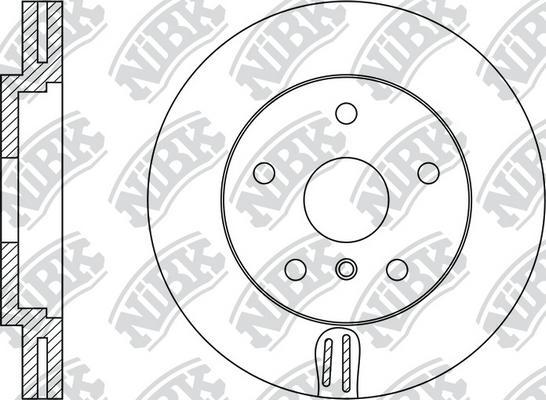 NiBK RN1427 - Тормозной диск autosila-amz.com