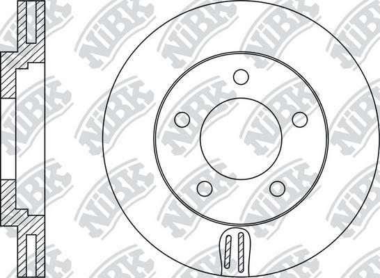 NiBK RN1478 - Тормозной диск autosila-amz.com