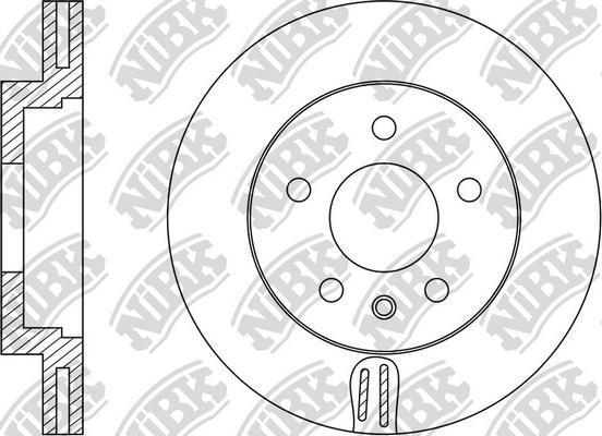 NiBK RN1511 - Тормозной диск autosila-amz.com