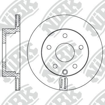 NiBK RN1586 - Тормозной диск autosila-amz.com
