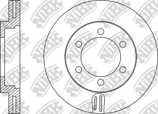 NiBK RN1535 - Тормозной диск autosila-amz.com