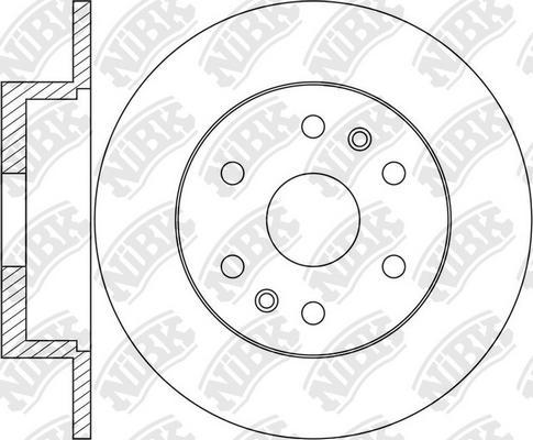 NiBK RN1655 - Тормозной диск autosila-amz.com