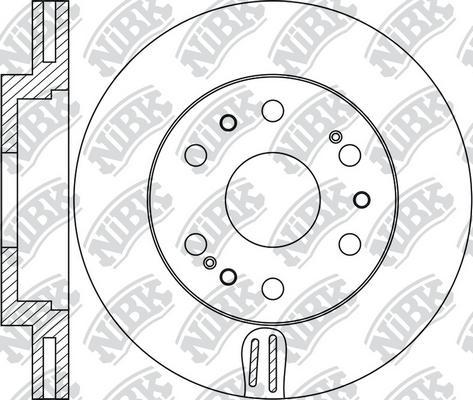 NiBK RN1678 - Тормозной диск autosila-amz.com