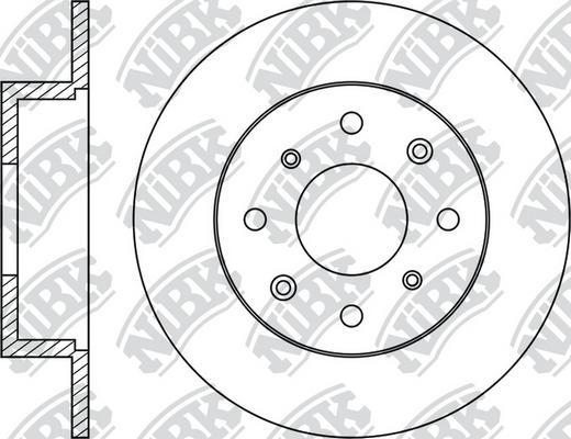 NiBK RN1052 - Тормозной диск autosila-amz.com