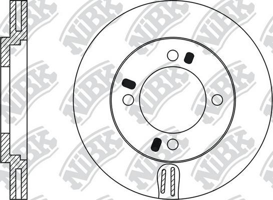 NiBK RN1007 - Тормозной диск autosila-amz.com