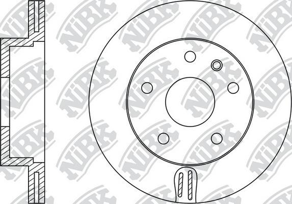 NiBK RN1081 - Тормозной диск autosila-amz.com