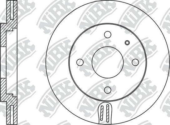 NiBK RN1031 - Тормозной диск autosila-amz.com