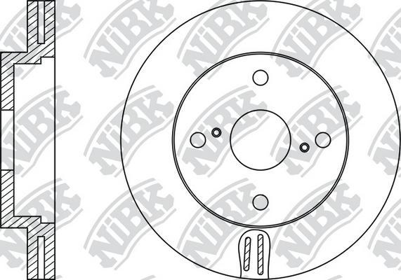 NiBK RN1198 - Тормозной диск autosila-amz.com