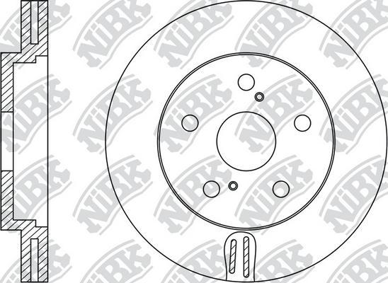 NiBK RN1162 - Тормозной диск autosila-amz.com