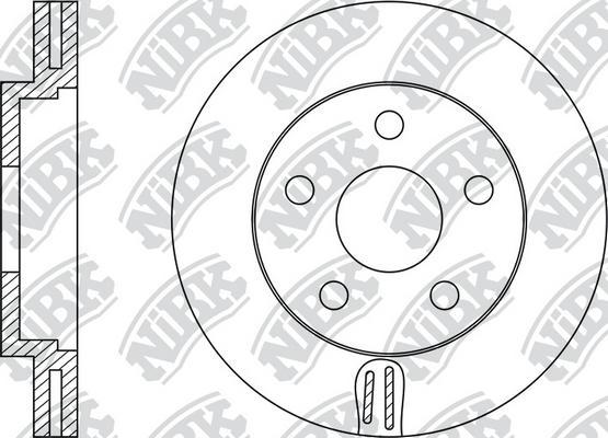 NiBK RN1180 - Тормозной диск autosila-amz.com