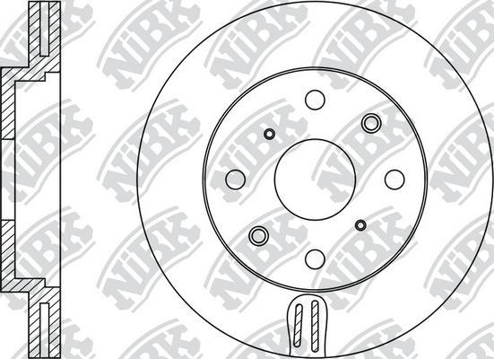 NiBK RN1137 - Тормозной диск autosila-amz.com