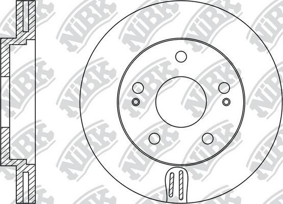 NiBK RN1178 - Тормозной диск autosila-amz.com