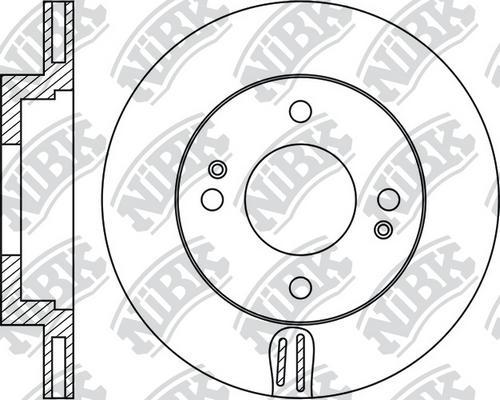 NiBK RN1812 - Тормозной диск autosila-amz.com