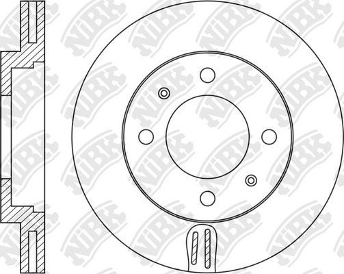 NiBK RN1826 - Тормозной диск autosila-amz.com