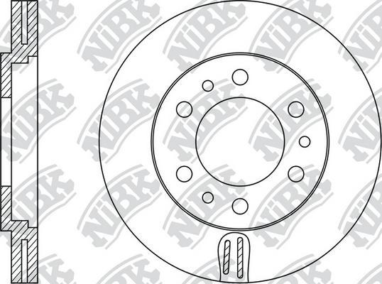 NiBK RN1395 - Тормозной диск autosila-amz.com