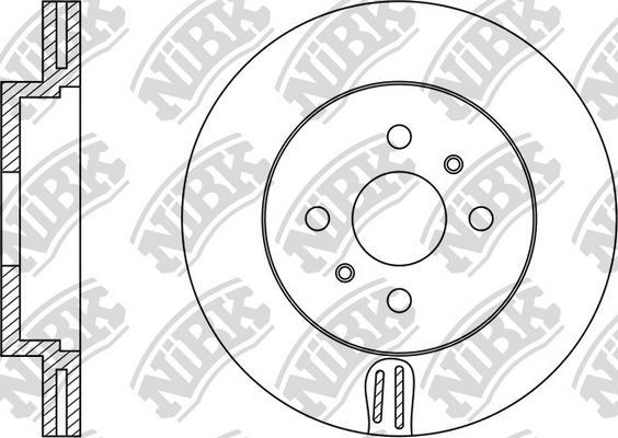 NiBK RN1309 - Тормозной диск autosila-amz.com