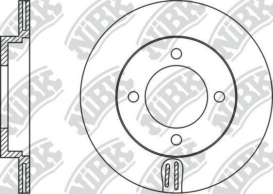 NiBK RN1339 - Тормозной диск autosila-amz.com