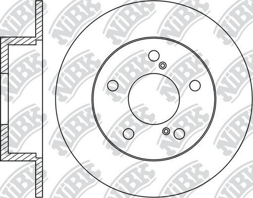 NiBK RN1278 - Тормозной диск autosila-amz.com