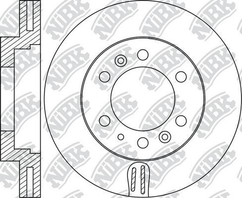 NiBK RN1750 - Тормозной диск autosila-amz.com