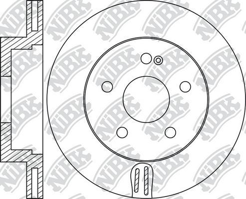 NiBK RN1710 - Тормозной диск autosila-amz.com