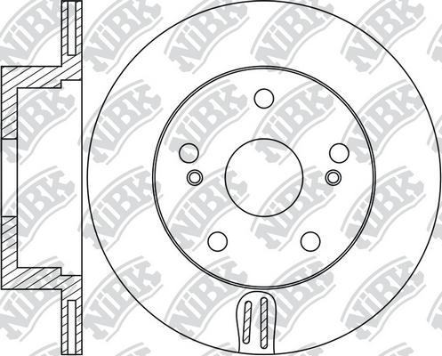 NiBK RN2008 - Тормозной диск autosila-amz.com