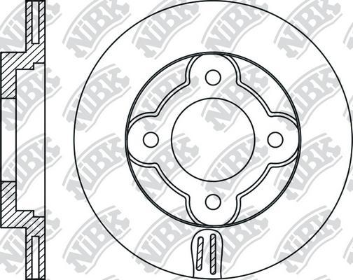 NiBK RN2017 - Тормозной диск autosila-amz.com