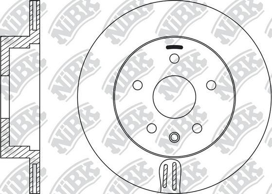 NiBK RN22001 - Тормозной диск autosila-amz.com