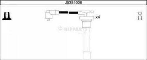 Nipparts J5384008 - Комплект проводов зажигания autosila-amz.com