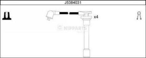 Nipparts J5384031 - Комплект проводов зажигания autosila-amz.com