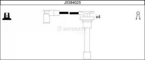 Nipparts J5384025 - Комплект проводов зажигания autosila-amz.com
