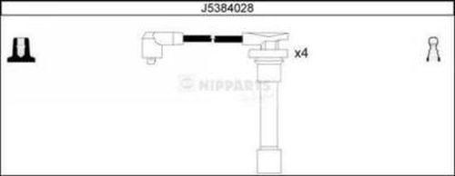 Nipparts J5384028 - Комплект проводов зажигания autosila-amz.com