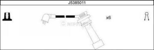 Nipparts J5385011 - Комплект проводов зажигания autosila-amz.com