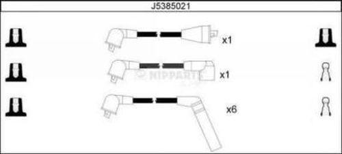 Nipparts J5385021 - Комплект проводов зажигания autosila-amz.com