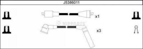 Nipparts J5386011 - Комплект проводов зажигания autosila-amz.com